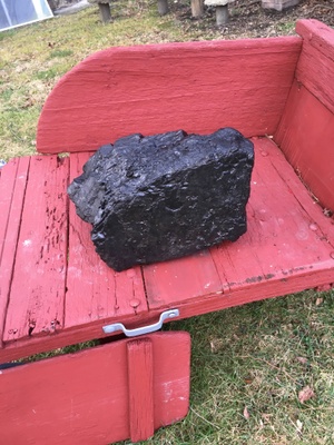 Lump of coal outside my parent's house