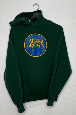 Dark Green "Alaska Grown" Hoodie