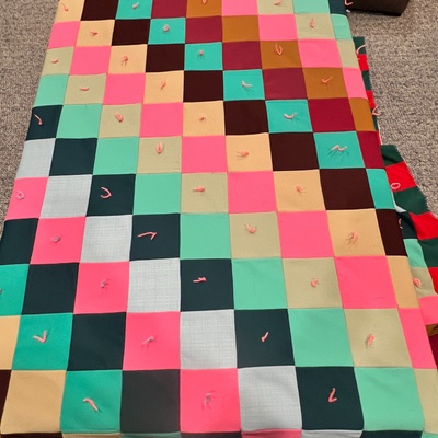 This quilt was made by my Great Grandma.