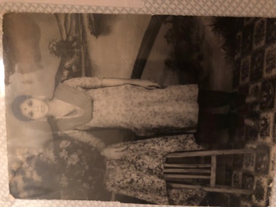 My mom in Bangladesh, aged 10
