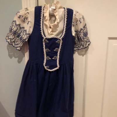 Blue Children's German Dress