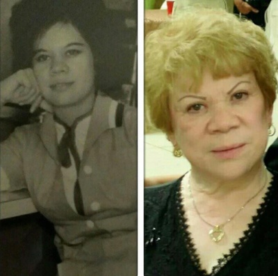 My Grandma, Maria Socorro Rodriguez, at the age of 18 vs 80