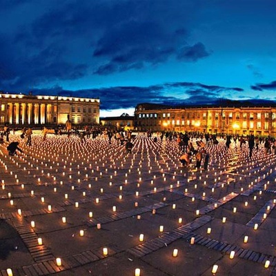 Dia De Velitas at the Palace of Justice