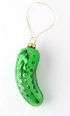 Shiny pickle ornament