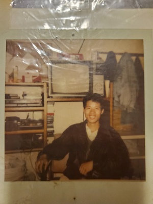 My dad in my parents first apartment 