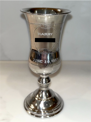 A picture of the Kiddush cup