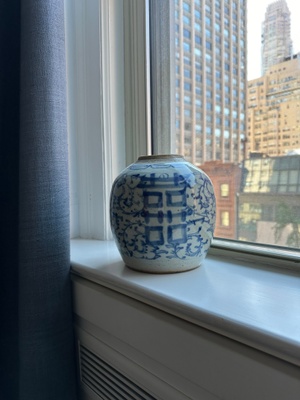 Chinese vase bought in London.