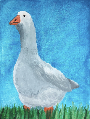 Painting of a goose